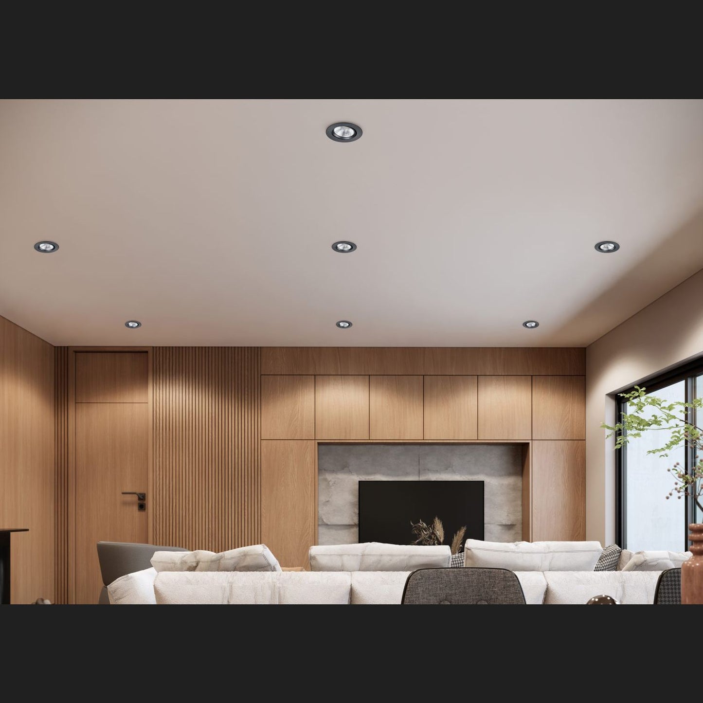 Pamir - Recessed lighting - Black Matt - Trio
