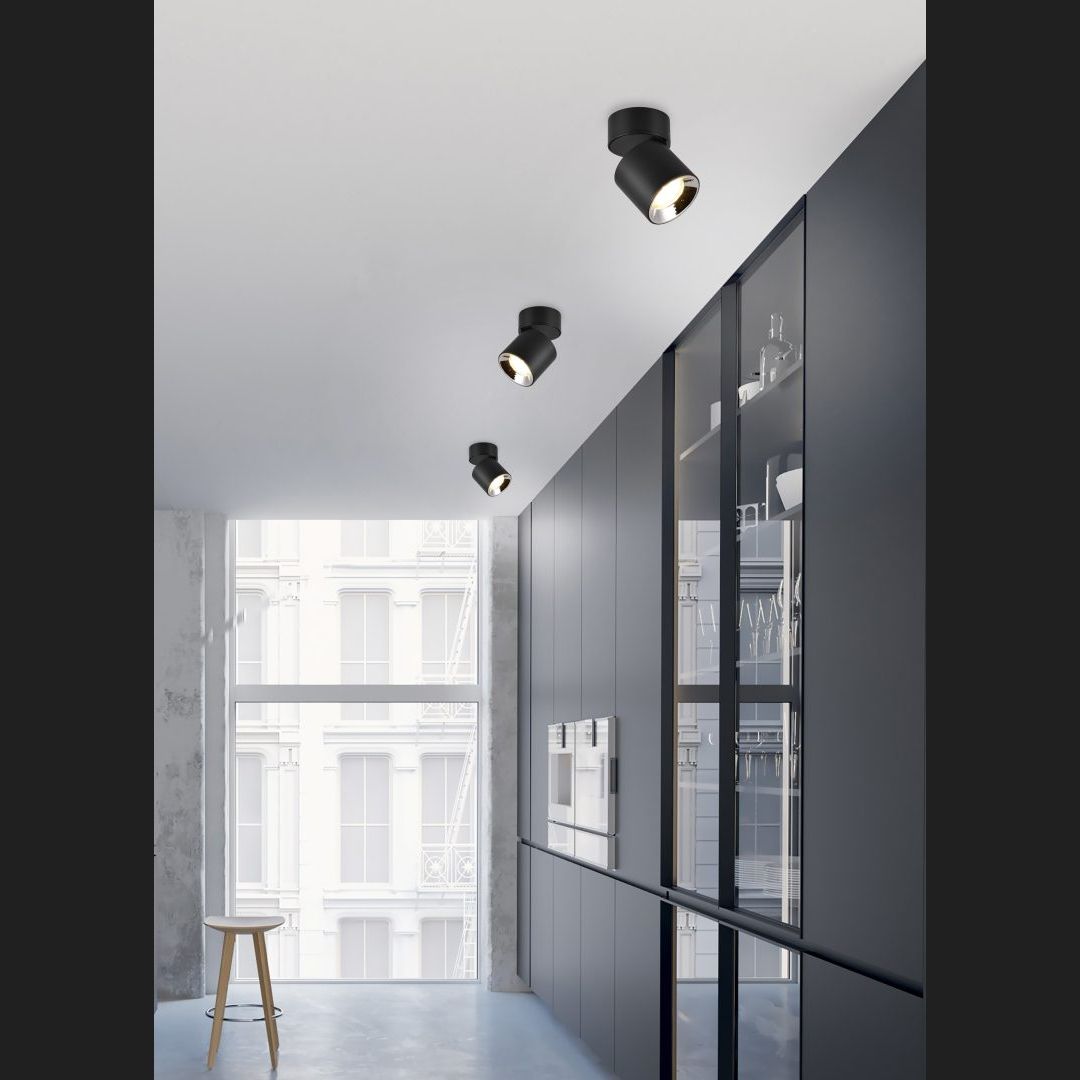 Guayana - Ceiling lamp - Black Matt - Trio