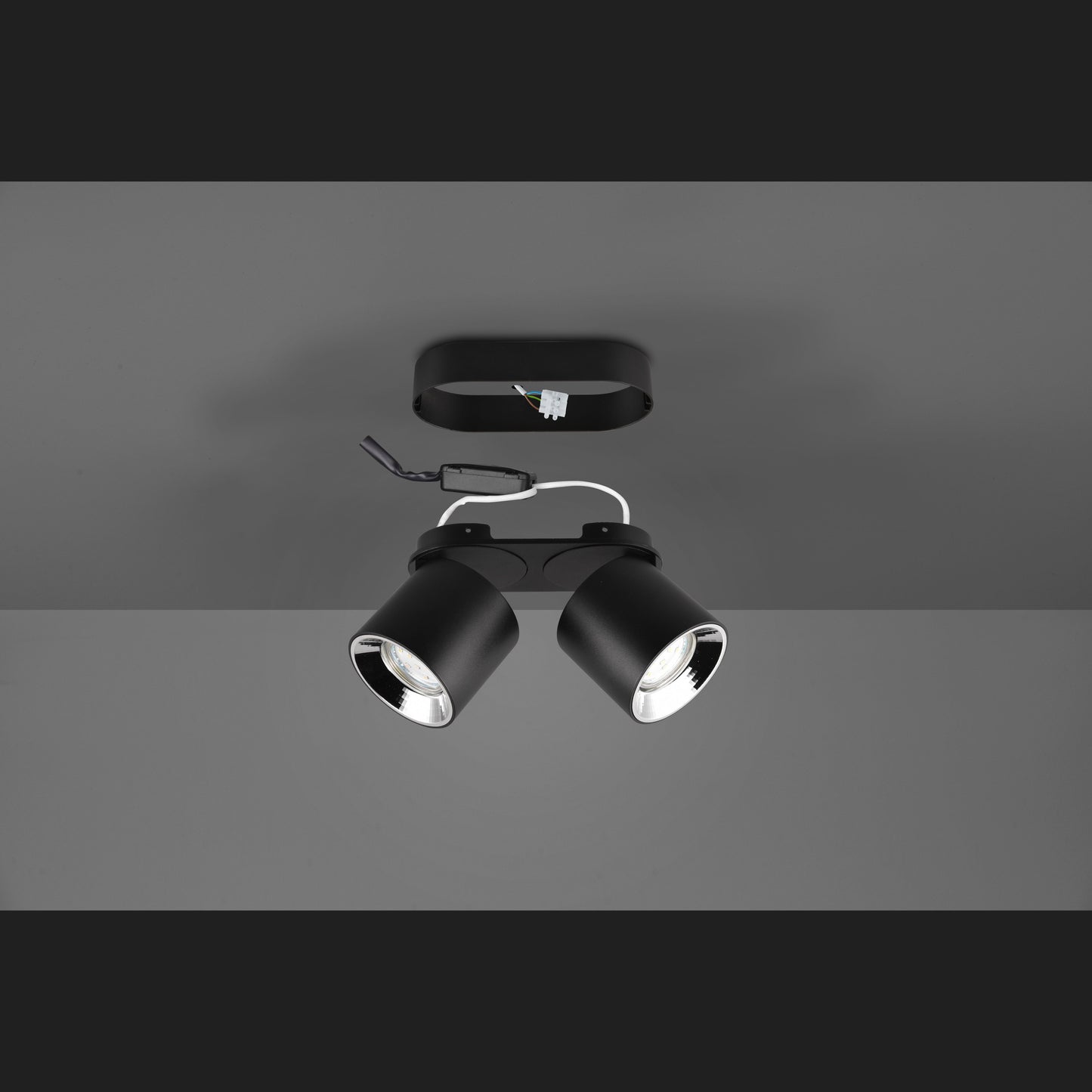 Guayana - Ceiling lamp - Black Matt - Trio