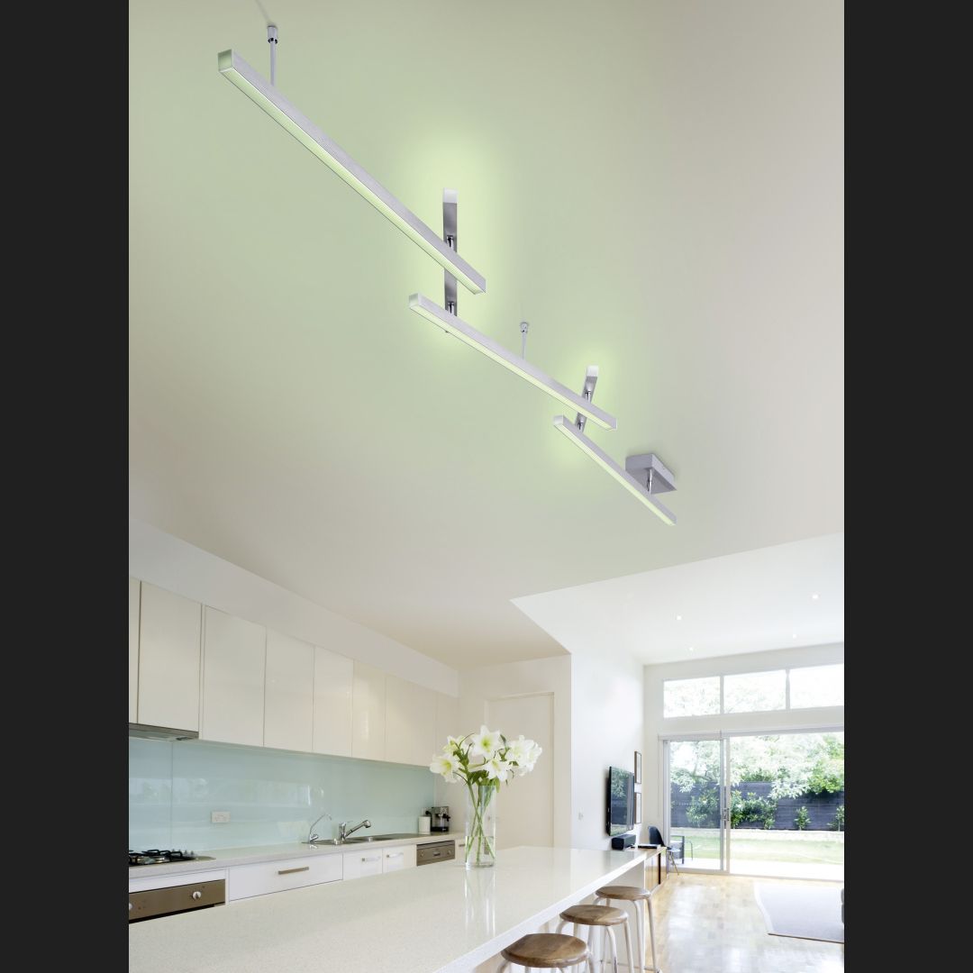 Melby - Ceiling lamp - Nickel Matt - Trio