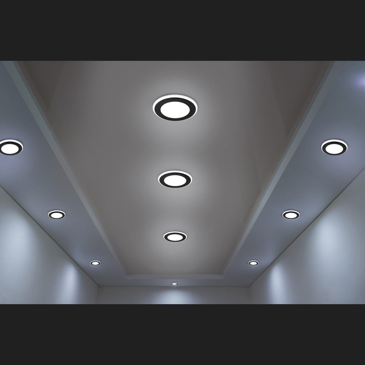Aura - Recessed lighting - Black Matt - Trio
