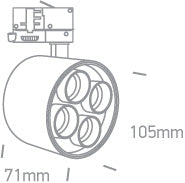 Dark Light Tubes Track Lights