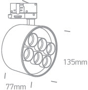 Dark Light Tubes Track Lights