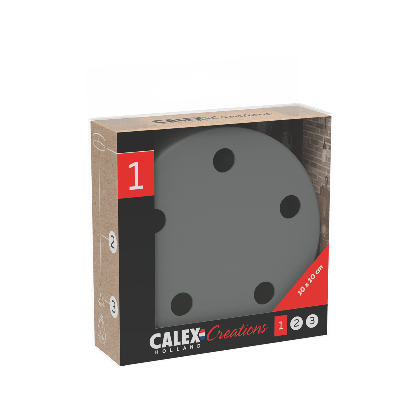 Calex Creations Ceiling plate - Concrete - 5 holes