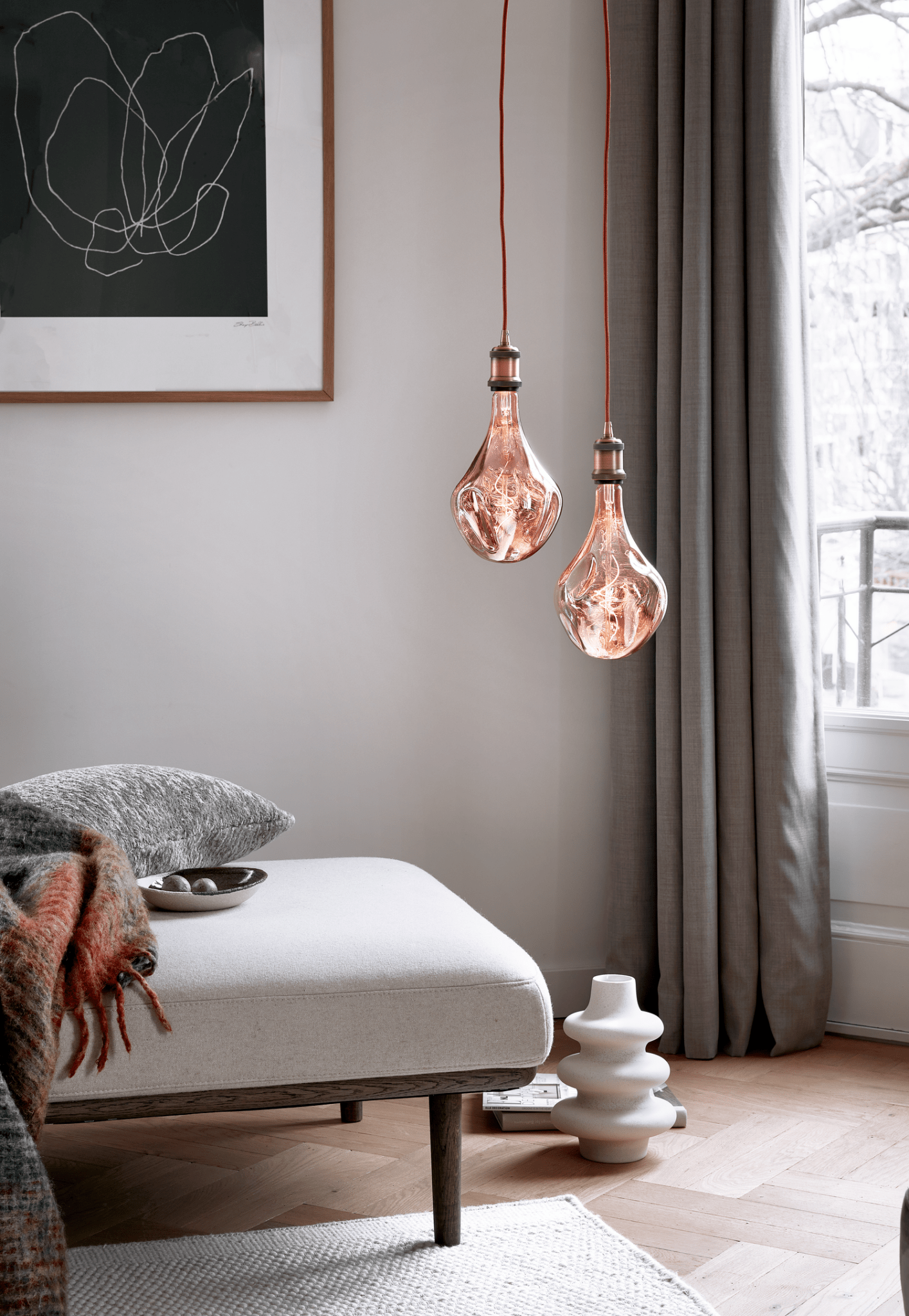 Calex XXL Organic EVO LED Bulb Rose - E27 - 6W - Dimmable