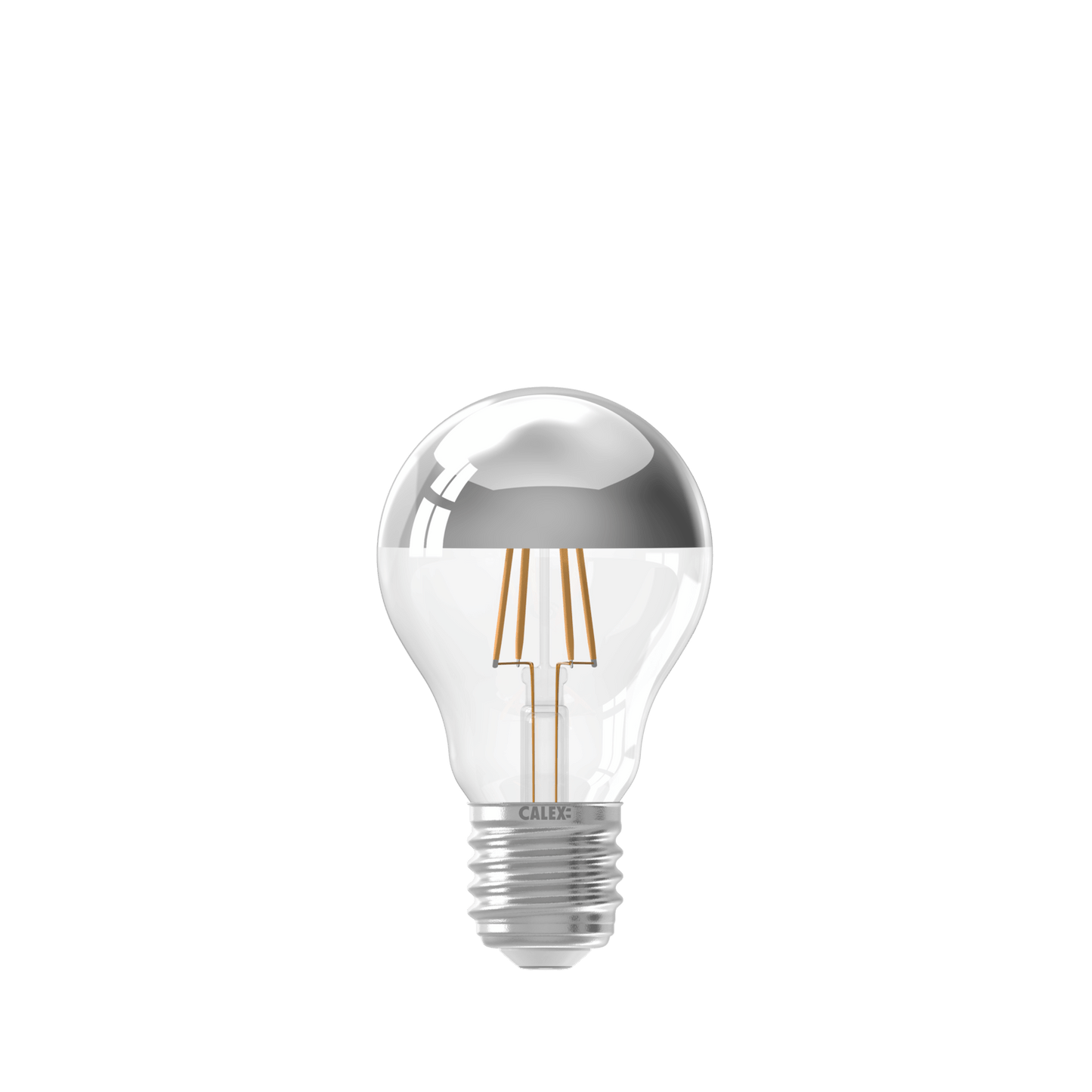 Calex Top Mirror Bulb - E27 - Filament - A60 - Chrome - 4.5W -Dimmable