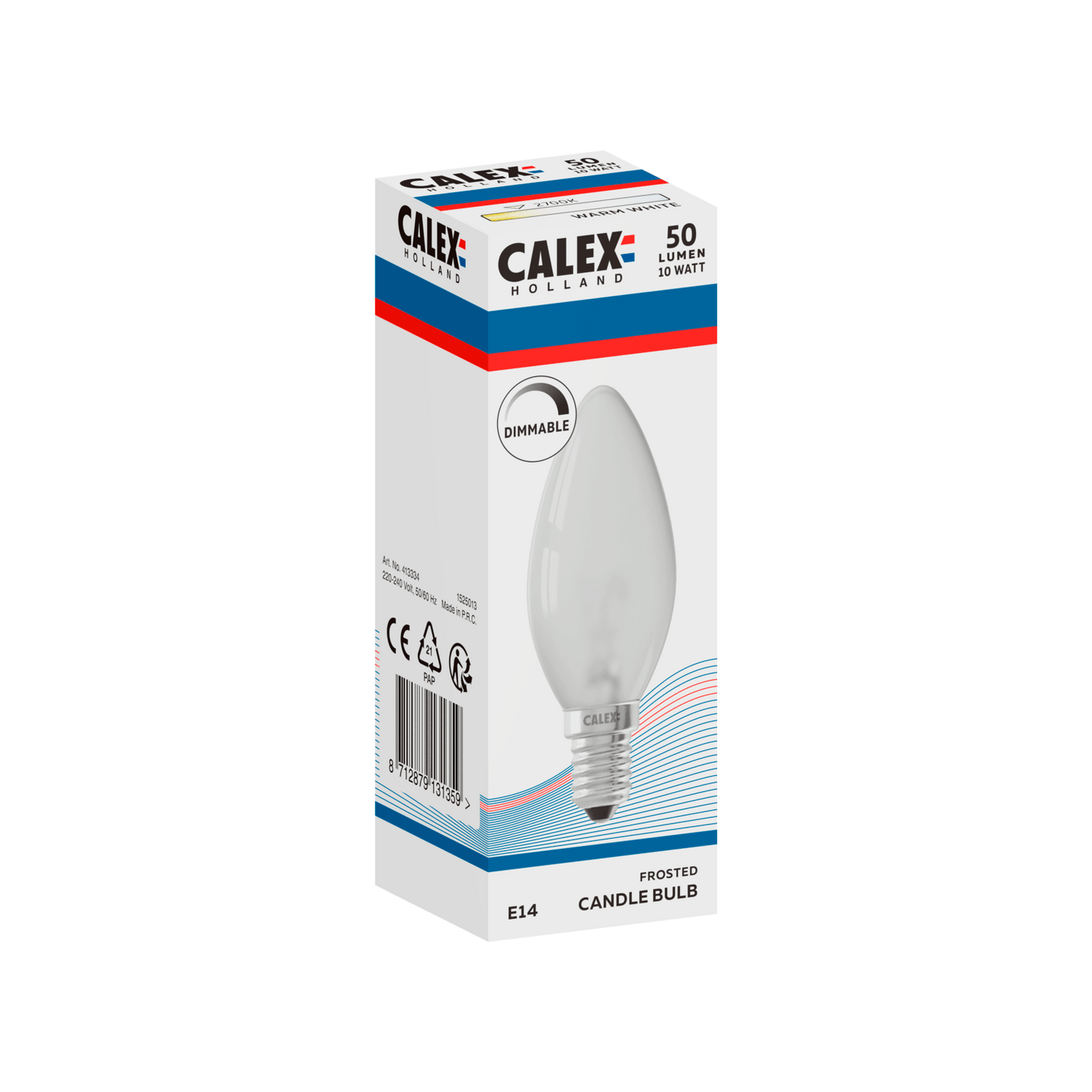 Calex Incandescent Bulb - E14 - B35 - White - 10W