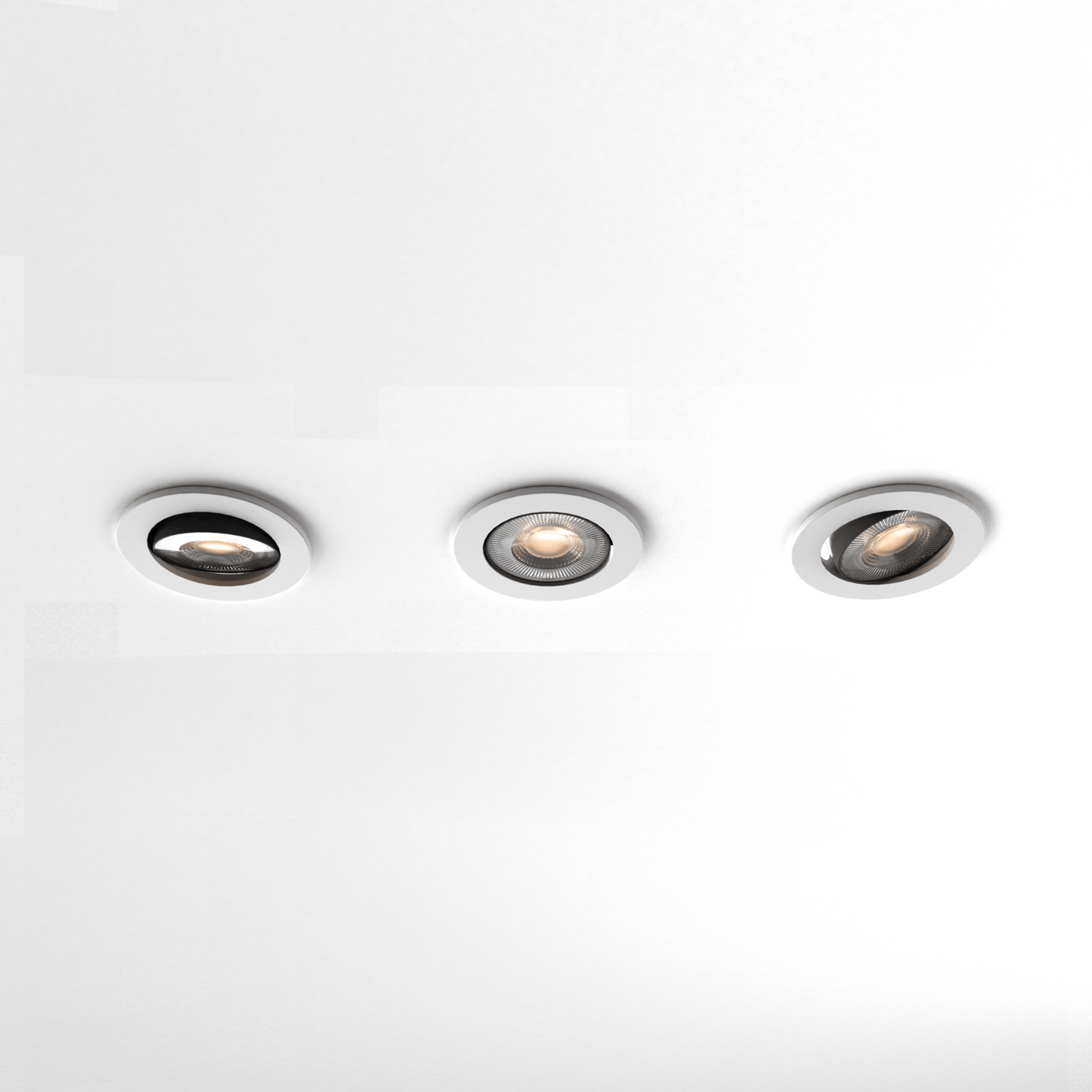 Calex Smart LED Recessed Spotlights - 3 pieces - Warm White - White