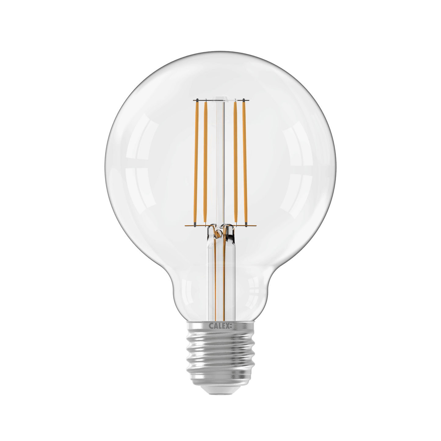 Calex Warm Filament LED Lamp - E27 - G95 - Clear - 4.5W - Dimmable
