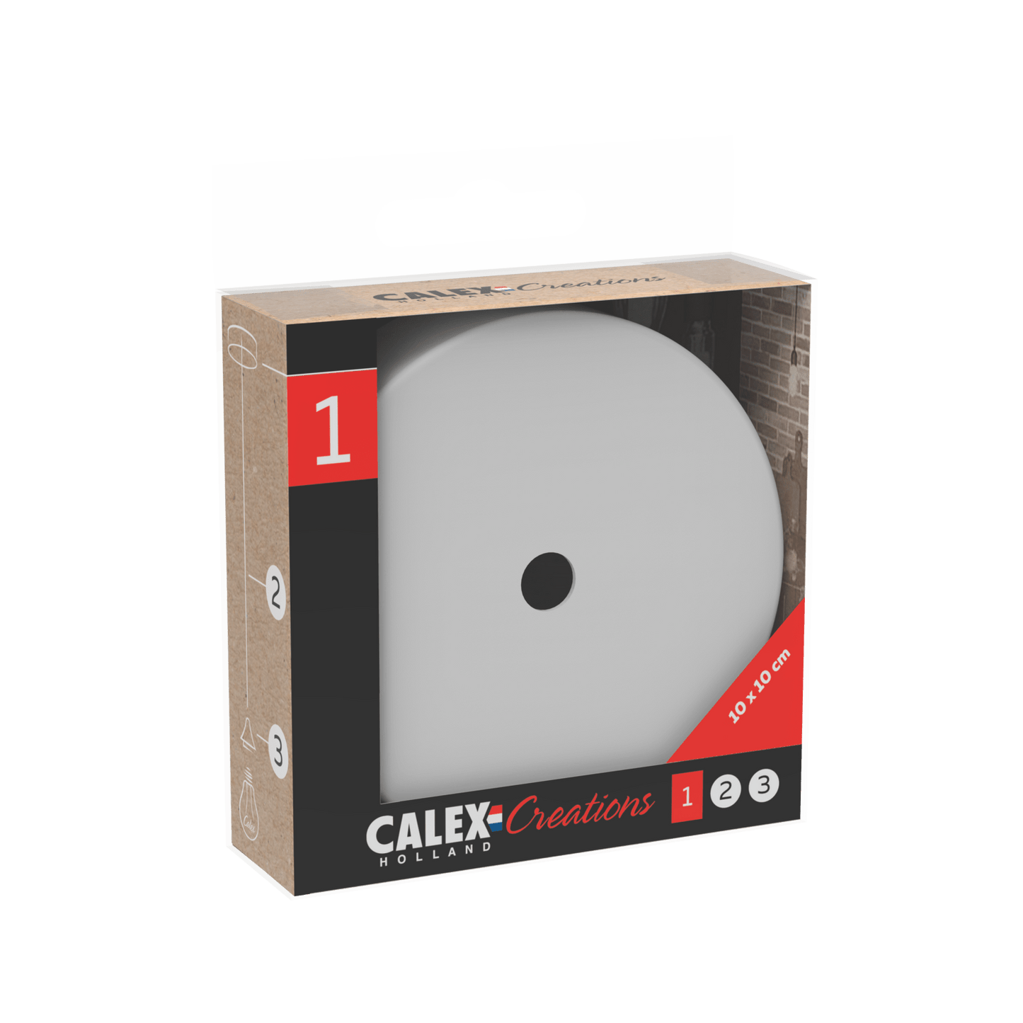 Calex Creations Ceiling plate - White - 1 hole