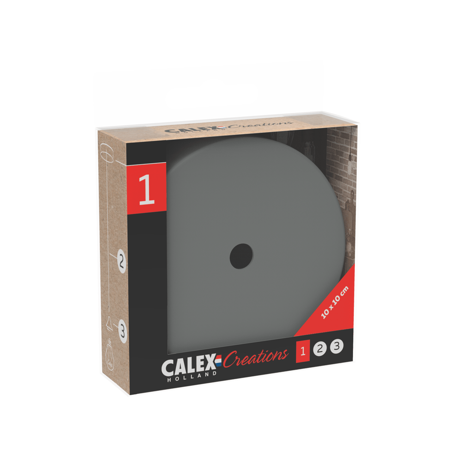 Calex Creations Ceiling plate - Concrete - 1 hole