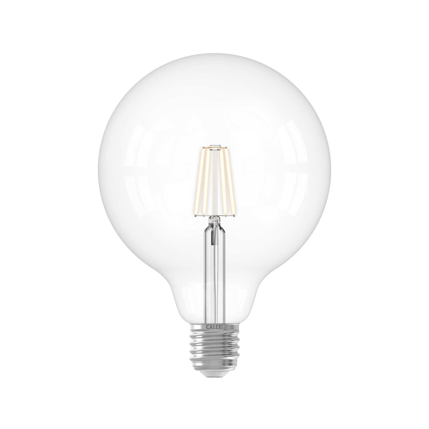 Calex Warm Filament LED Lamp - E27 - G125 - Clear - 4.5W - Dimmable
