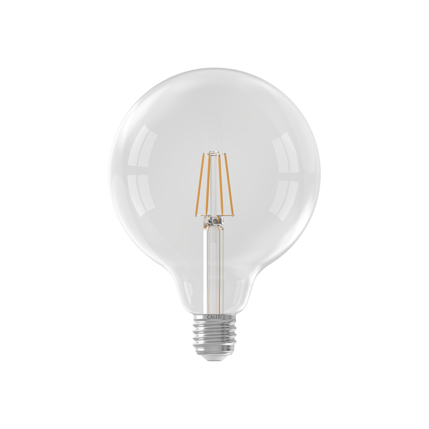 Calex Warm Filament LED Lamp - E27 - G125 - Clear - 4.5W - Dimmable