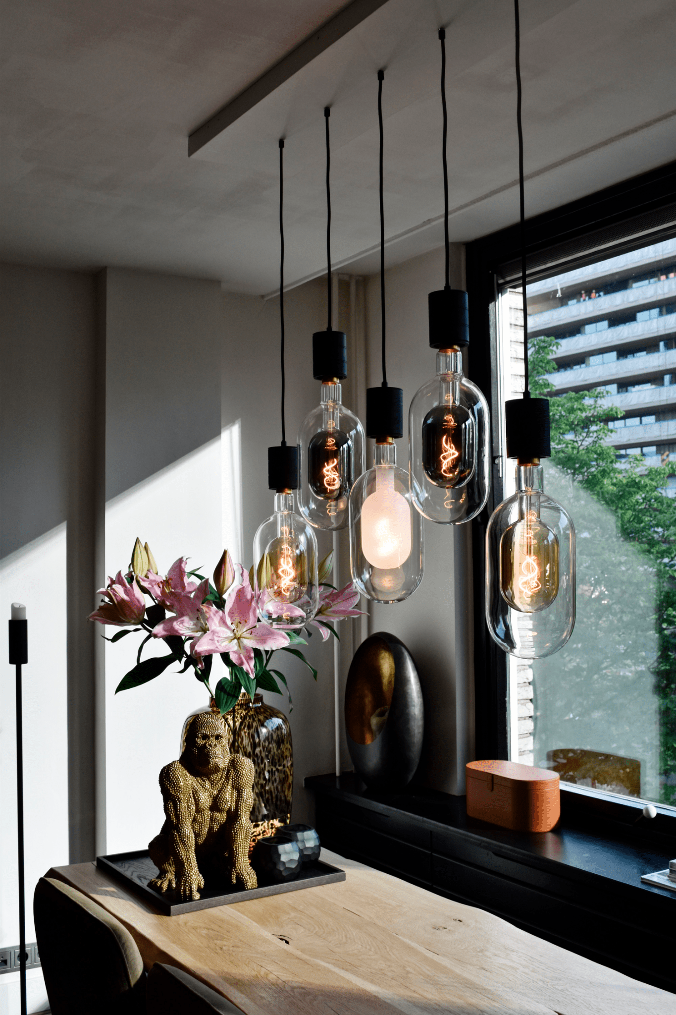 Calex Sundsvall - E27 - Filament - Titanium -WarmWhite- 3W - Dimmable