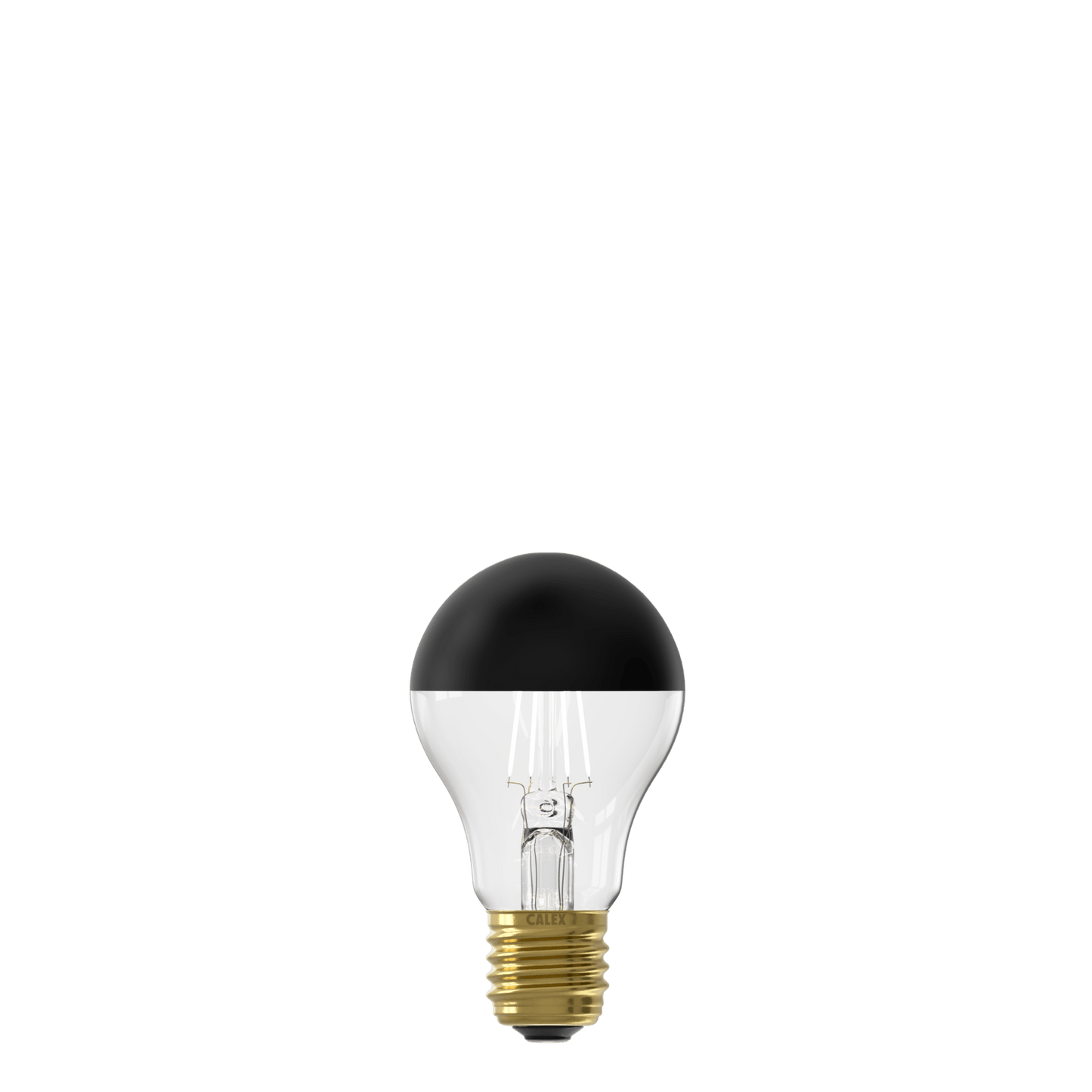 Calex Top mirror Bulb - E27 - Filament - A60 - Black - Warm White - 4W