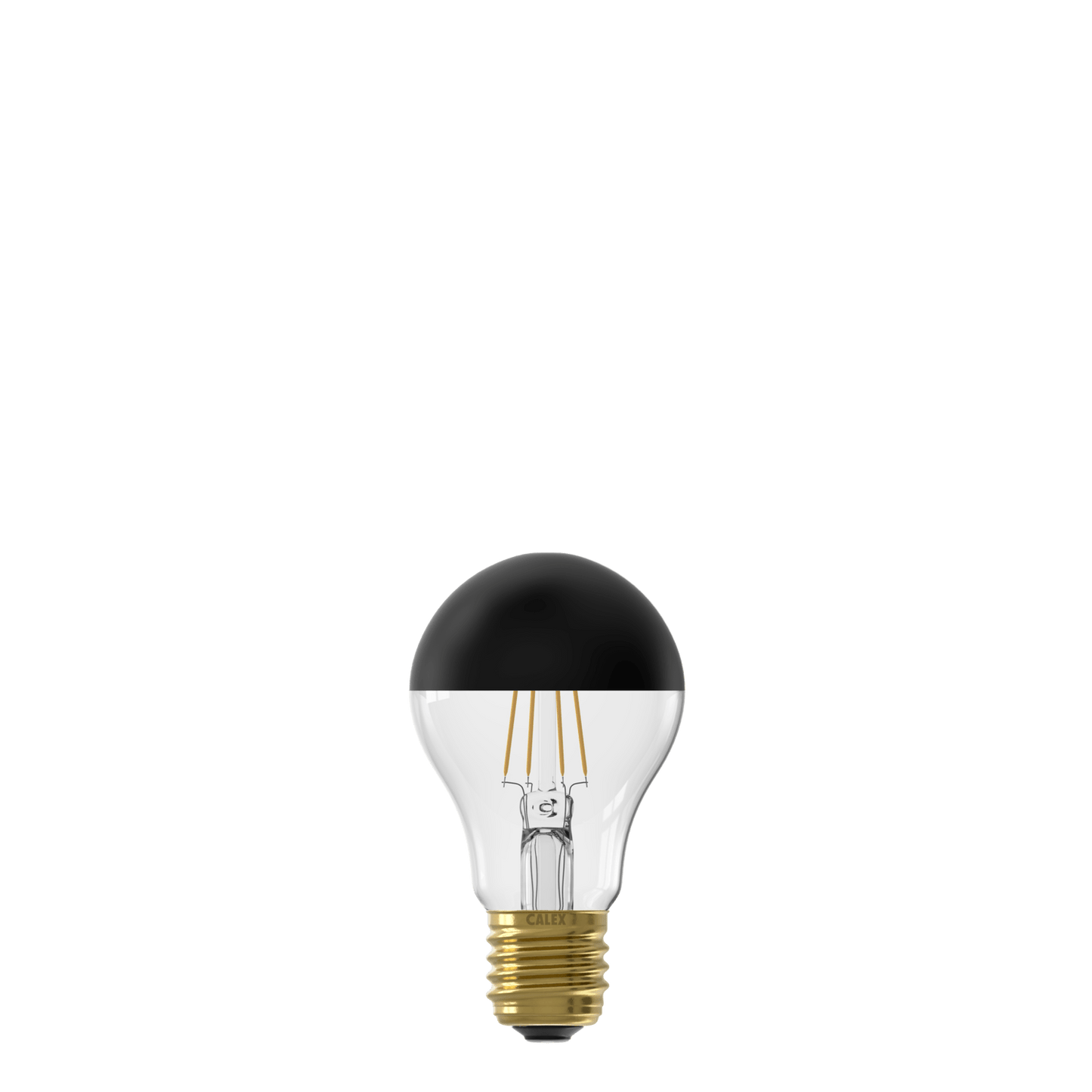 Calex Top mirror Bulb - E27 - Filament - A60 - Black - Warm White - 4W