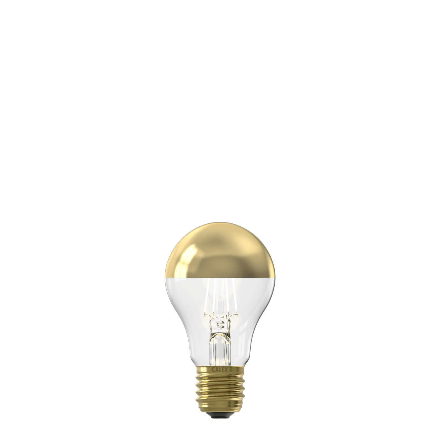 Calex Top mirror Bulb - E27 - Filament - A60 - Gold - Warm White - 4W