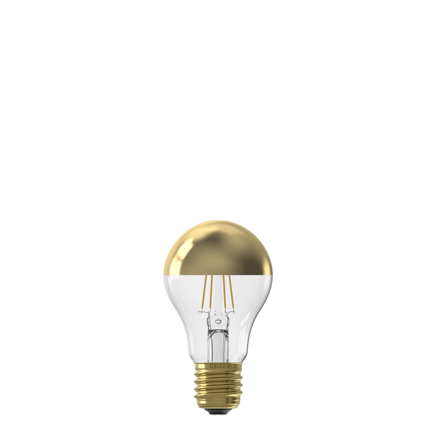 Calex Top mirror Bulb - E27 - Filament - A60 - Gold - Warm White - 4W