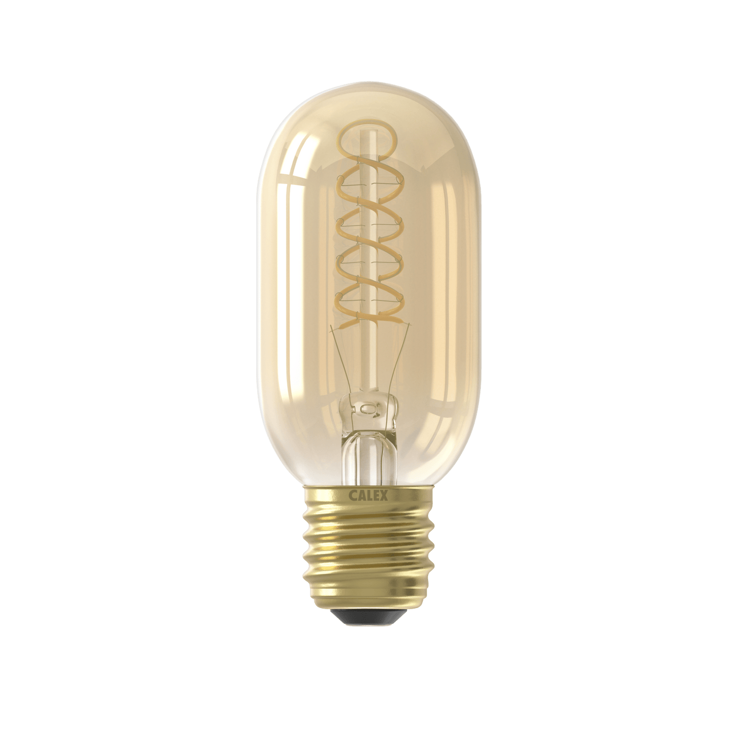 Calex Spiral Filament LED Lamp - E27 - T45 - Gold - 3.8W - Dimmable