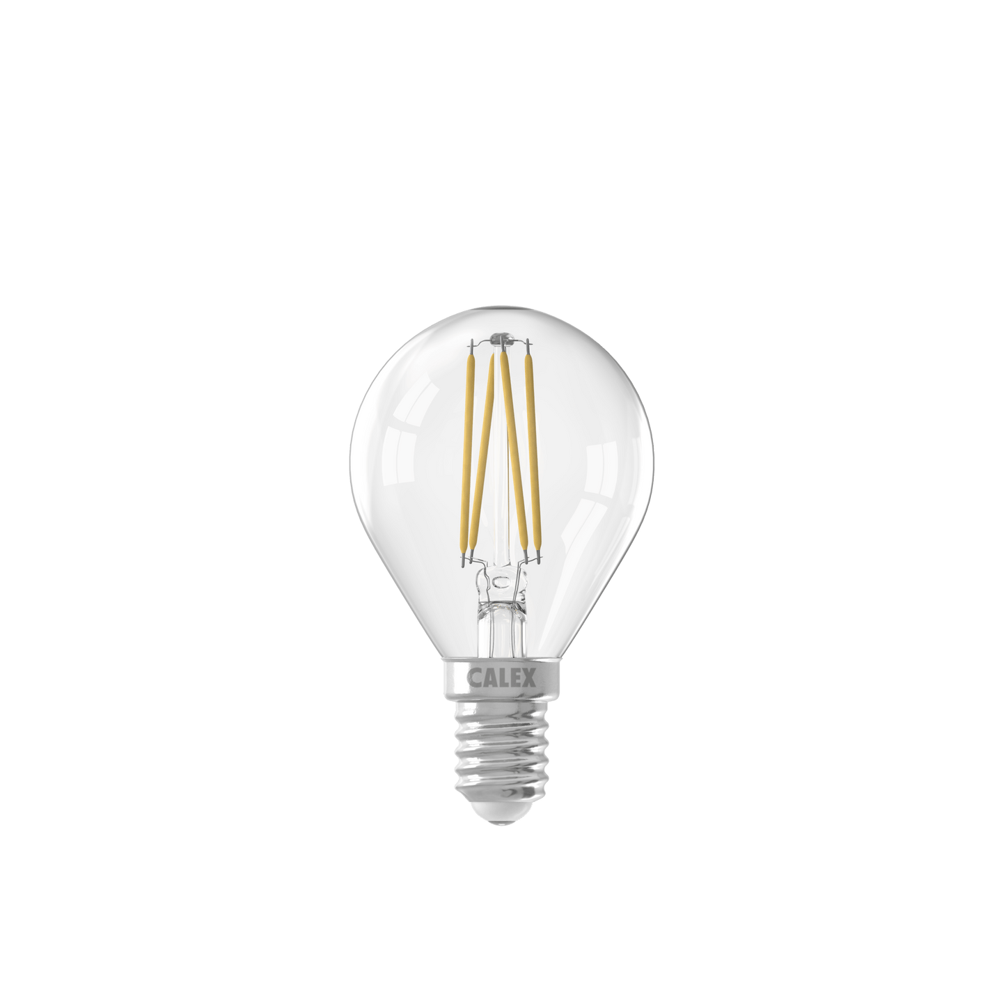 Calex Filament LED Lamp - E14 - P45 - Clear - 4.5W - Dimmable