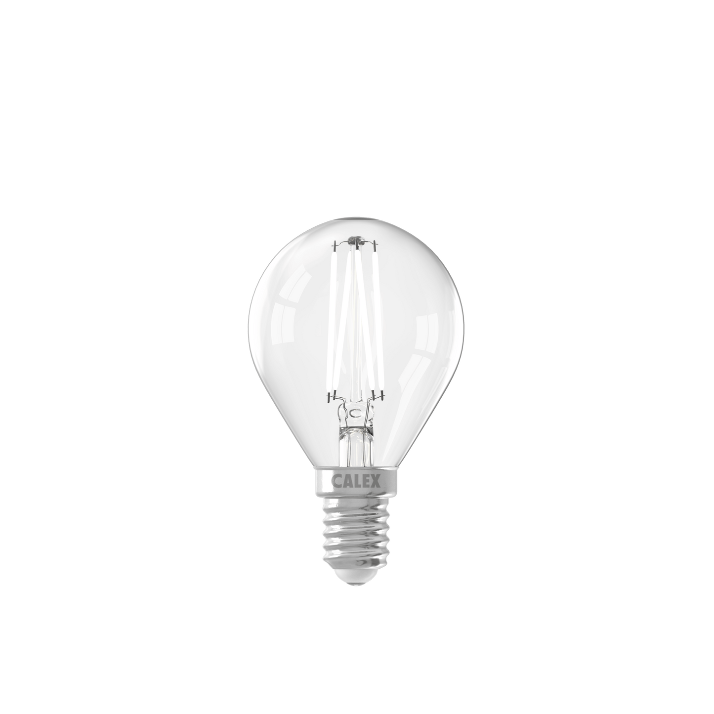Calex Filament LED Lamp - E14 - P45 - Clear - 4.5W - Dimmable