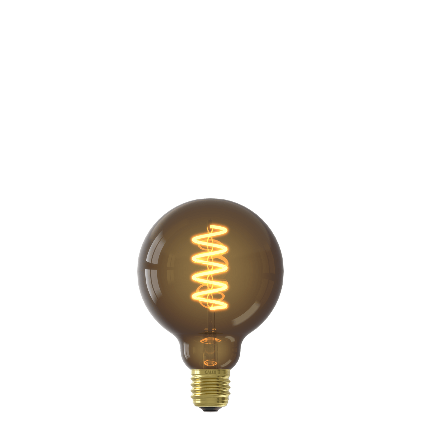 Calex Spiral Filament LED Lamp - E27 - G95 - Natural - 4W - Dimmable