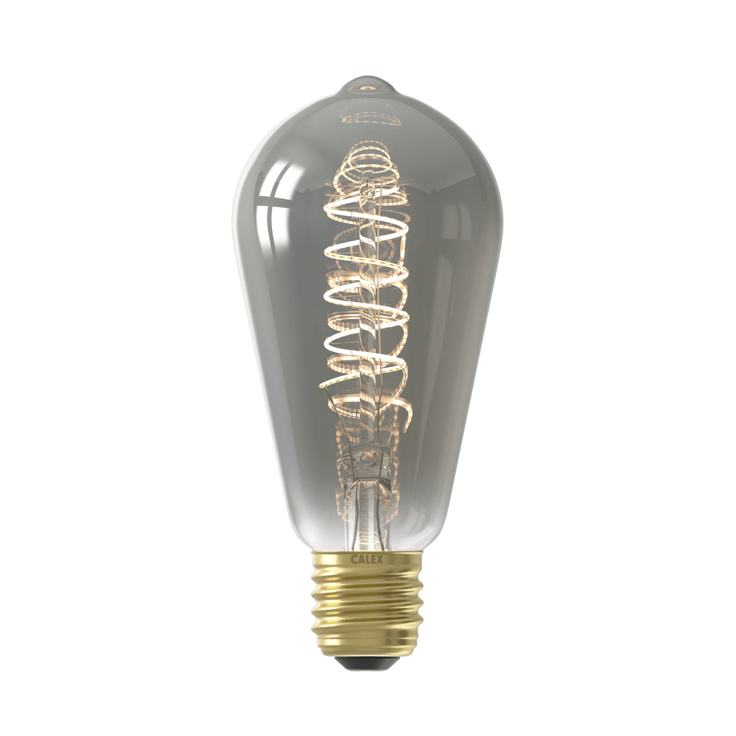 Calex Flex Filament LED Lamp - E27 - ST64 - Titanium - 4W - Dimmable