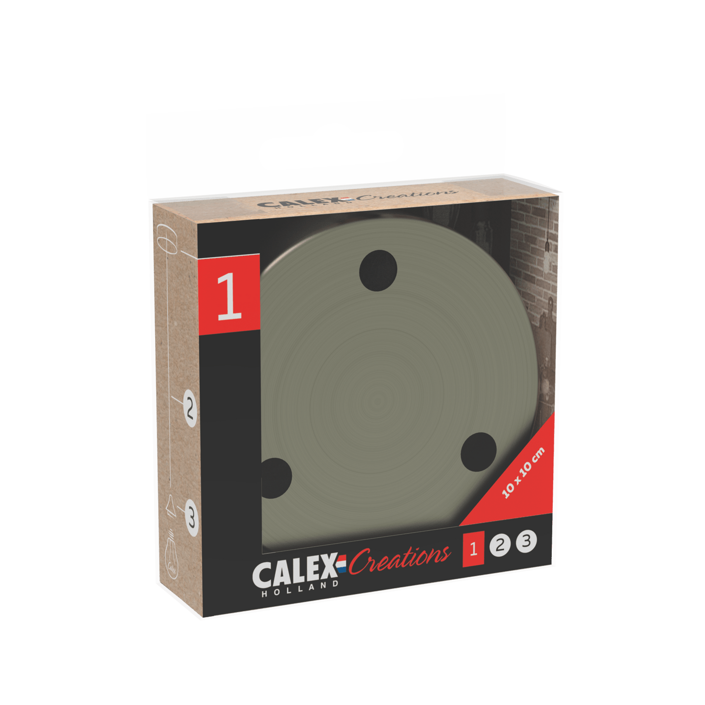 Calex Creations Ceiling plate - Bronze - 3 holes