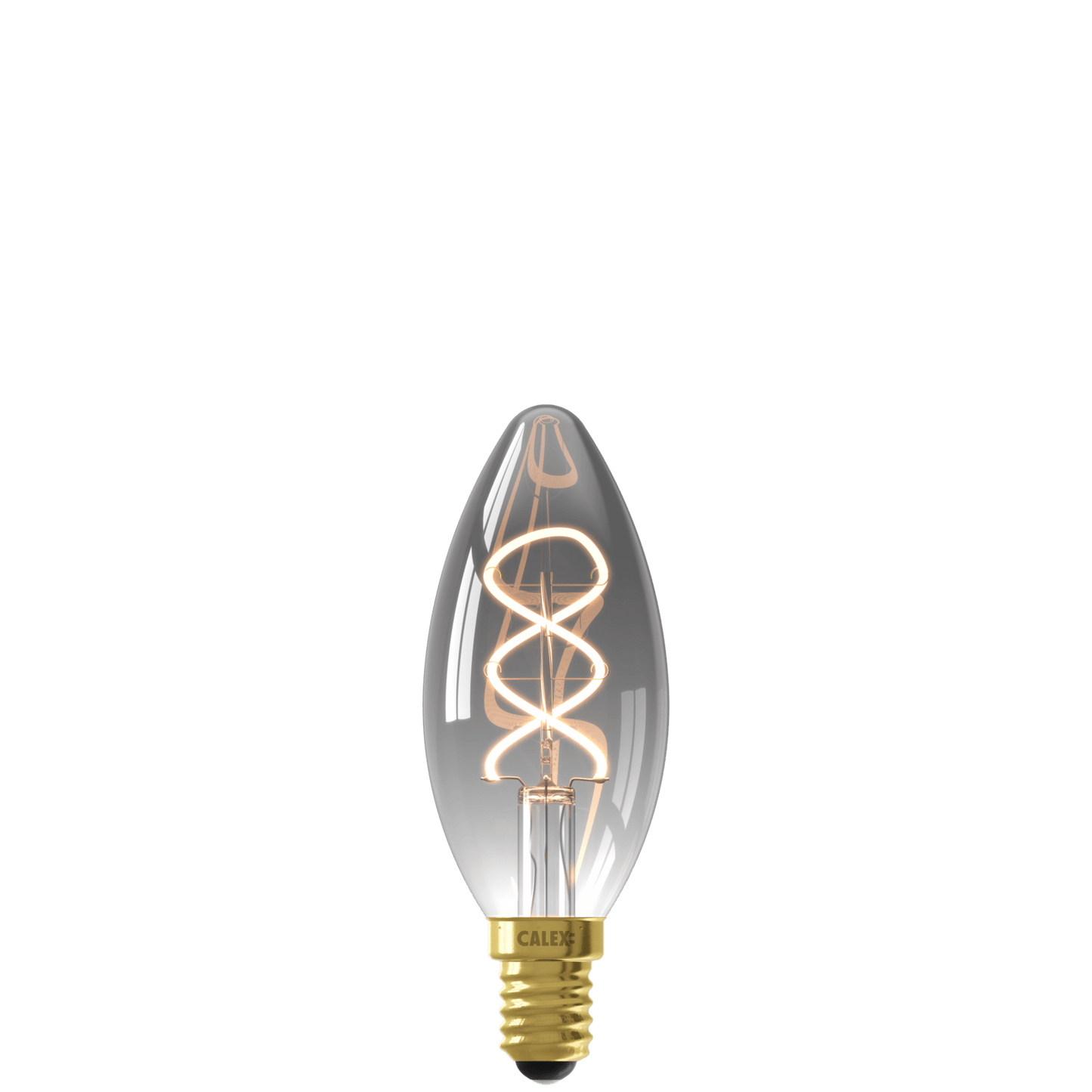 Calex Flex Filament LED Lamp - E14 - B35 - Titanium - 4W - Dimmable