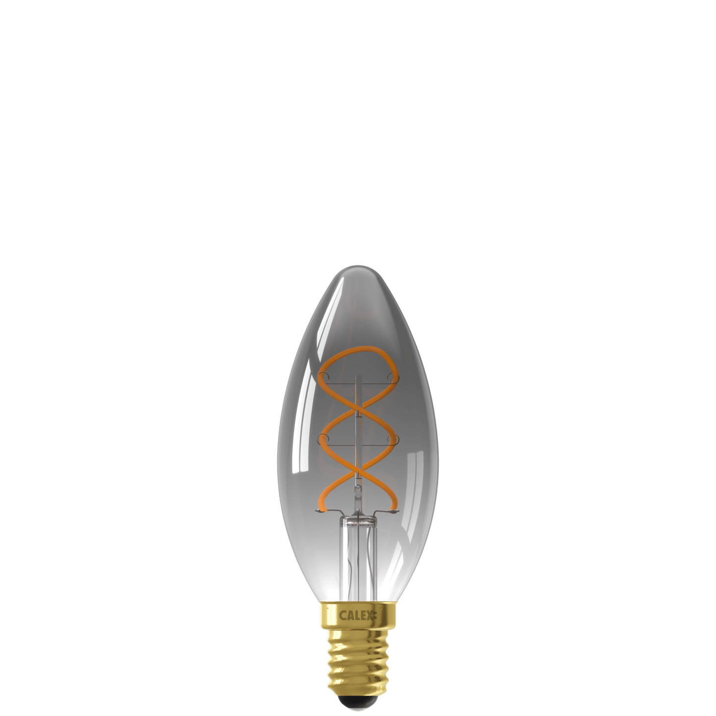 Calex Flex Filament LED Lamp - E14 - B35 - Titanium - 4W - Dimmable
