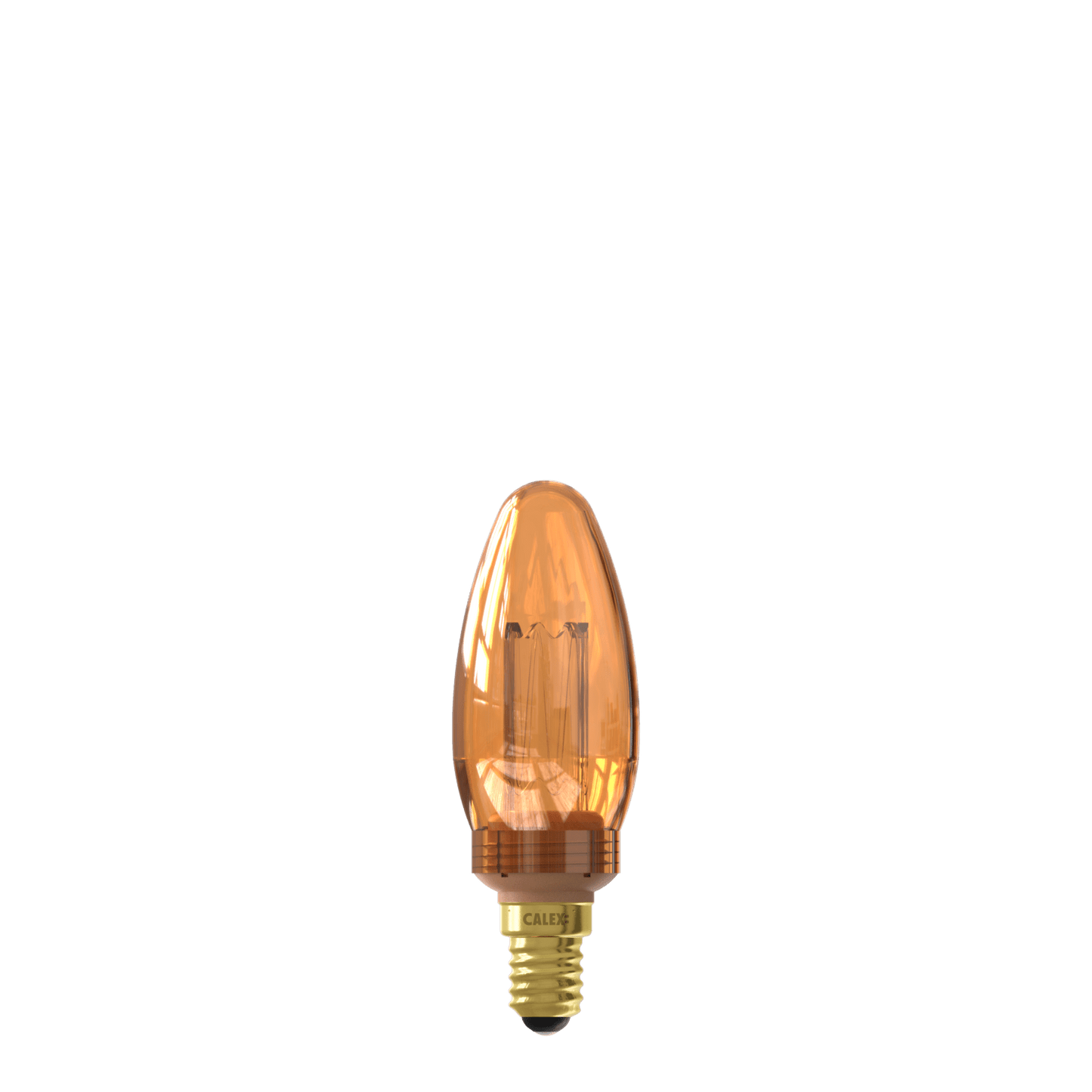 Calex Crown LED Bulb - E14 - B35 - Gold - 2.3W - Dimmable