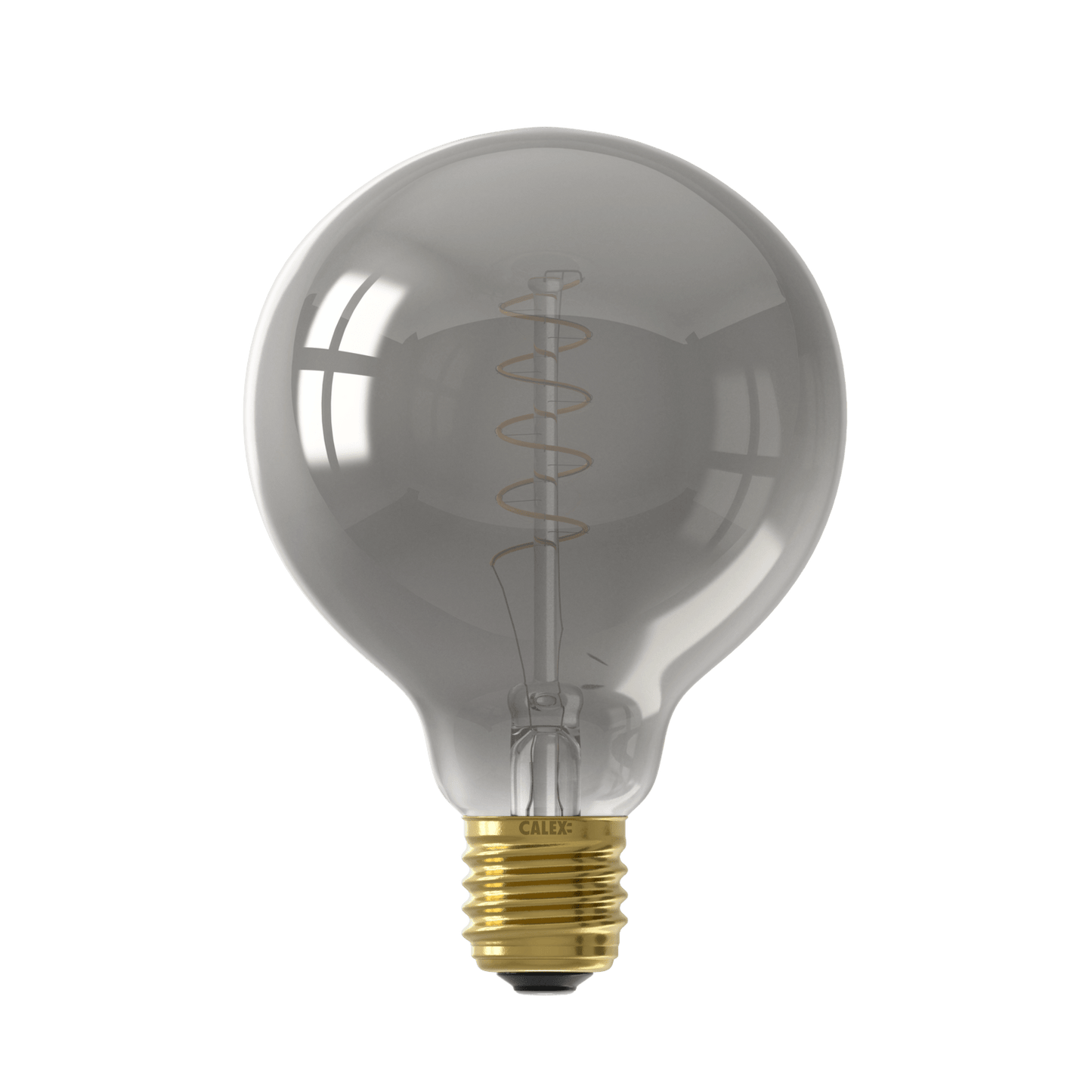 Calex Flex Filament LED Lamp - E27 - G95 - Titanium - 4W - Dimmable