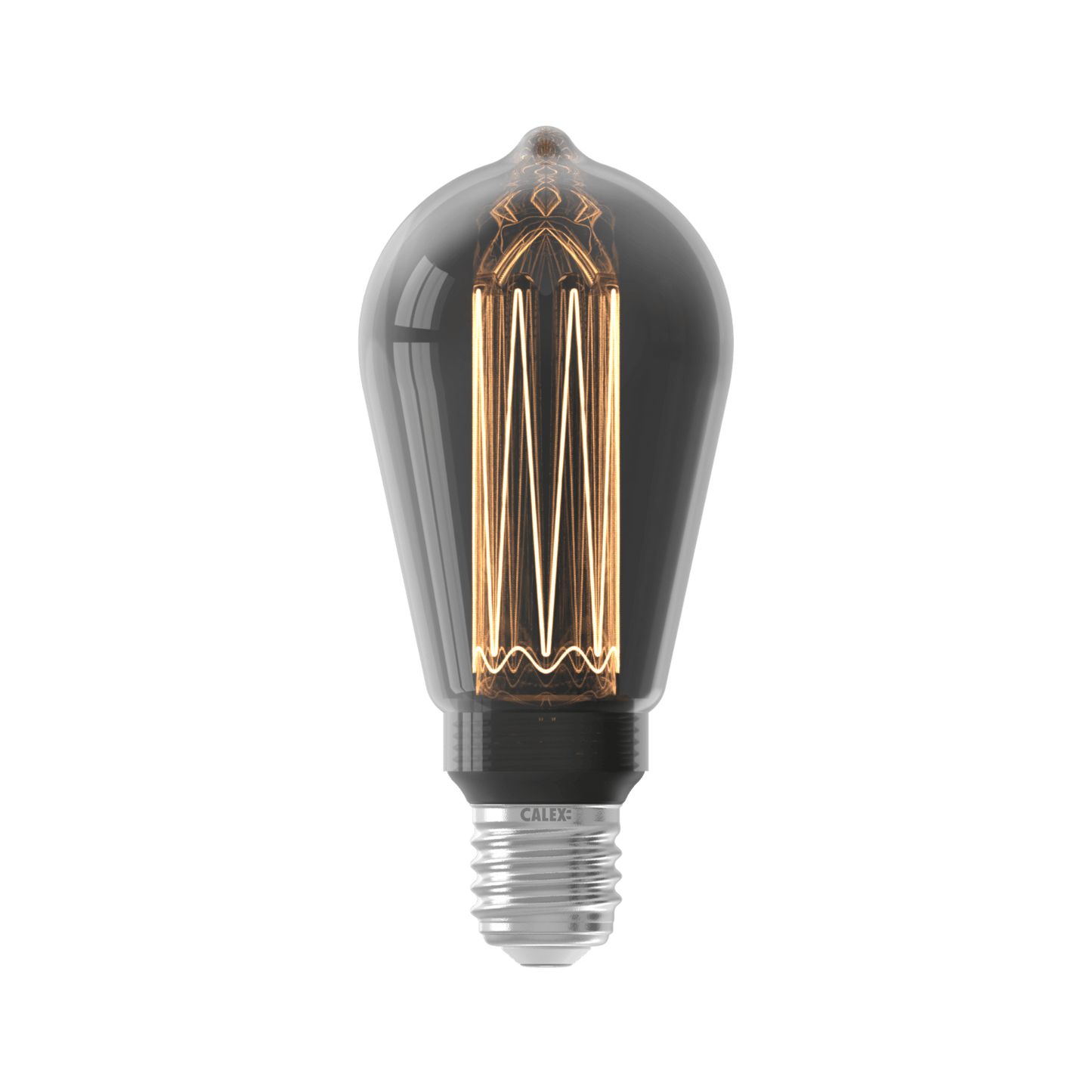 Calex Crown LED Bulb - E27 - ST64 - Titanium - 3.5W - Dimmable