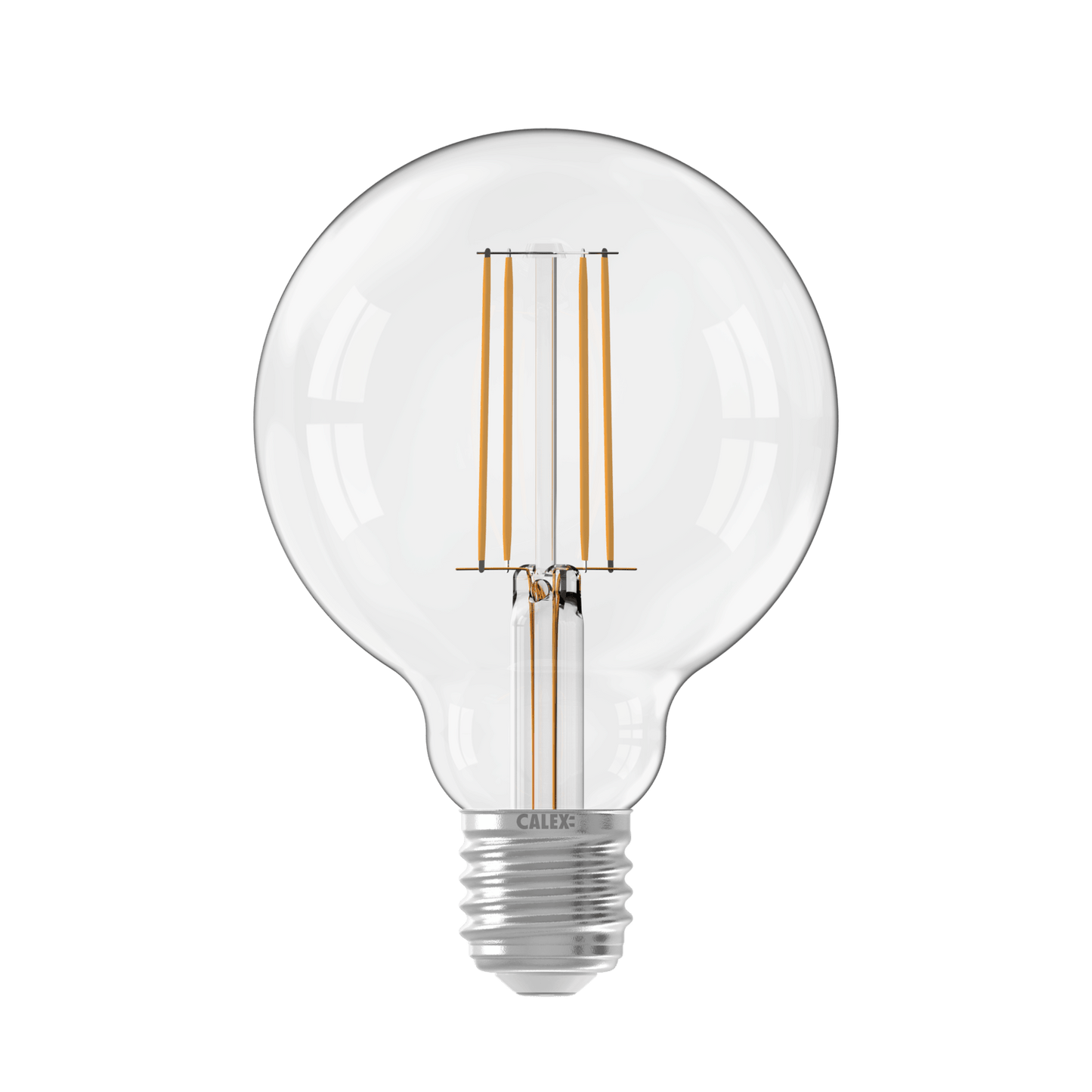 Calex Filament LED Lamp - E27 - G95 - Clear - 4.5W - Dimmable