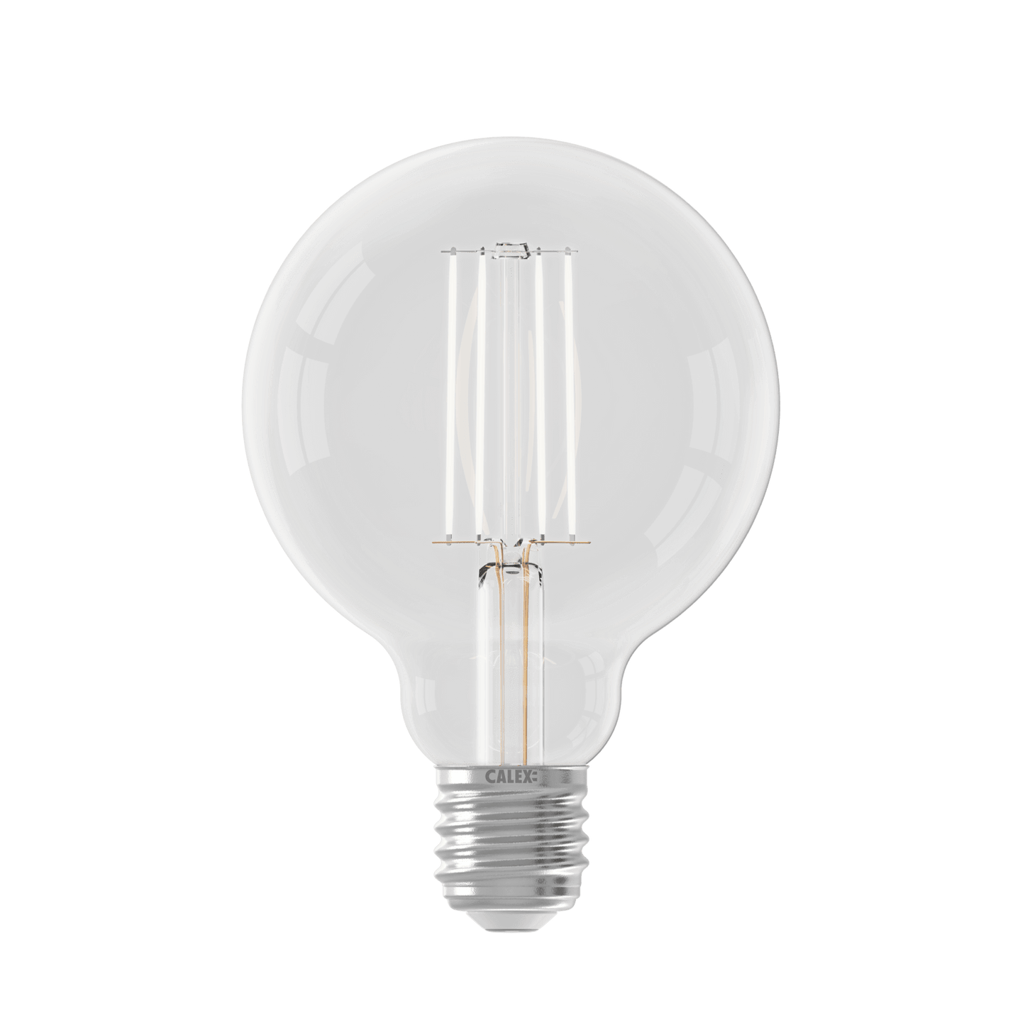 Calex Filament LED Lamp - E27 - G95 - Clear - 4.5W - Dimmable