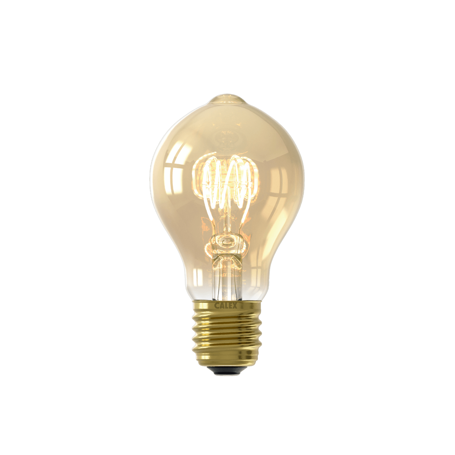 Calex Flex Filament LED Lamp - E27 -A60- Gold - 5.5W - 3 step dimming