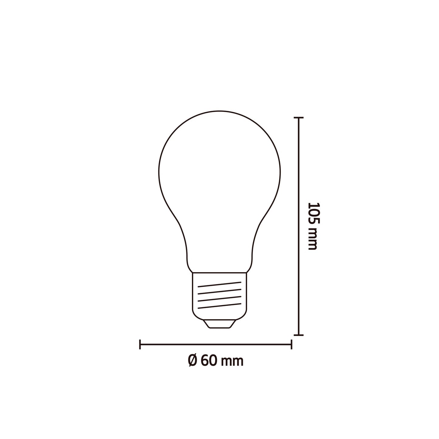 Calex Smart LED Bulb - E27 - Filament - A60 - Gold - Warm White - 7W