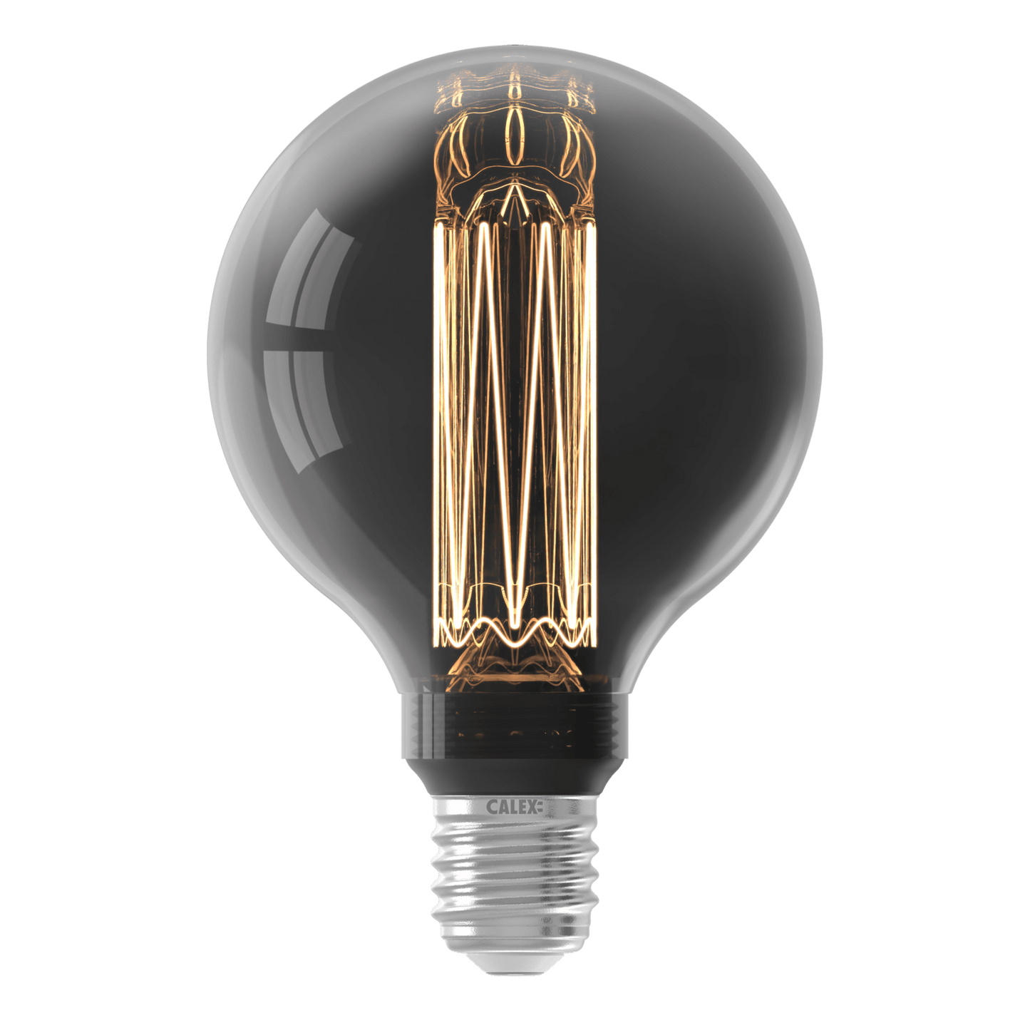 Calex Crown LED Bulb - E27 - G95 - Titanium - 3.5W - Dimmable