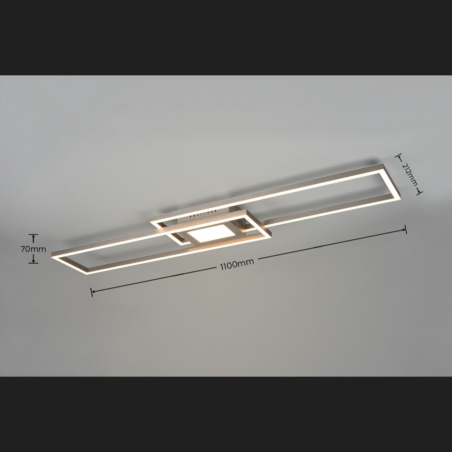 Ganado - Ceiling lamp - Nickel Matt - Trio