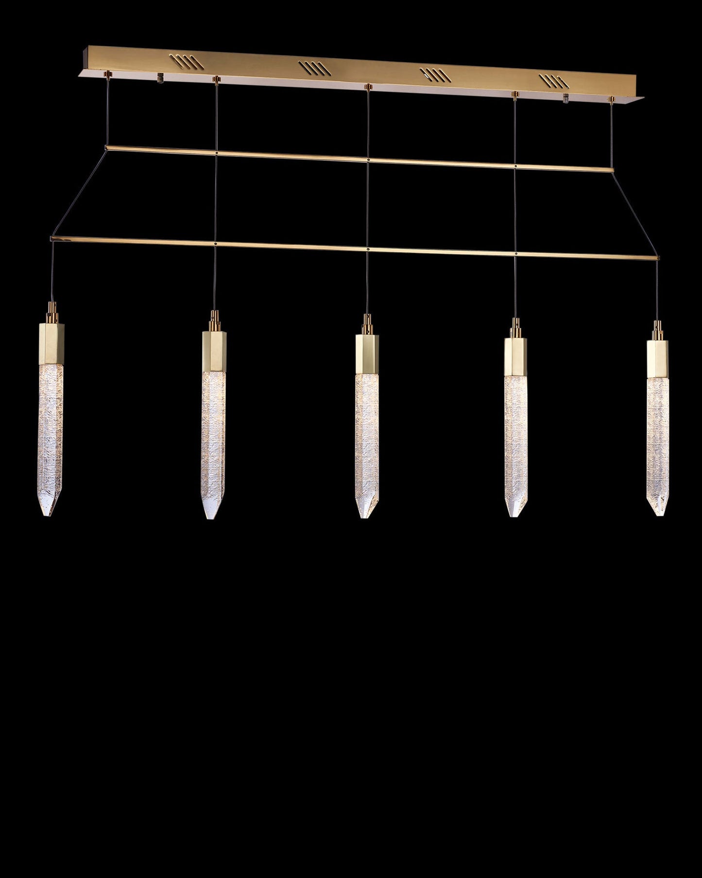 Shard 5Lt Bar Pendant Gold Light
