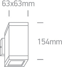 The GU10 Outdoor Cubes Die cast