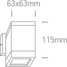 The GU10 Outdoor Cubes Die cast
