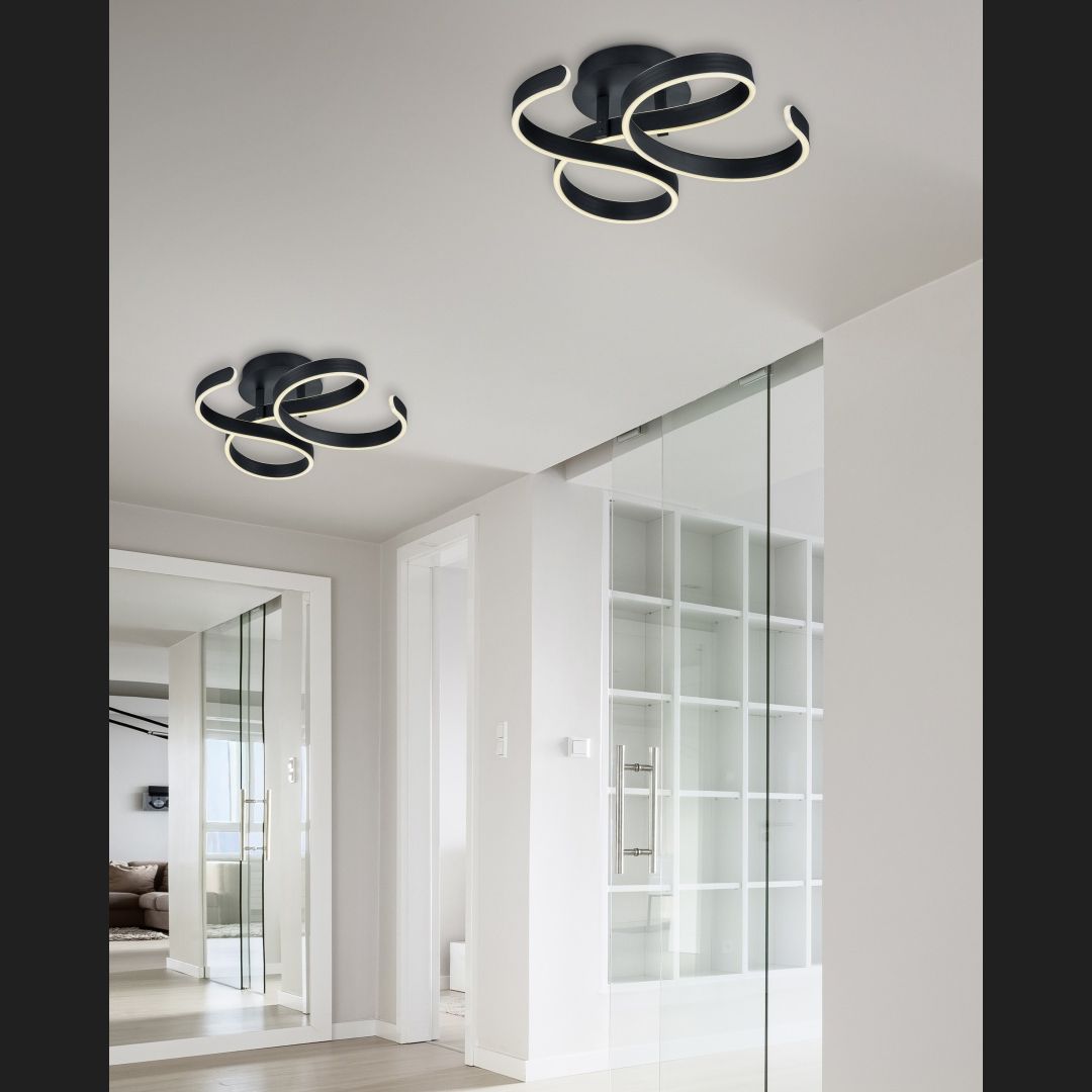 Francis - Ceiling lamp - Anthracite - Trio