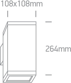 PAR30 Outdoor Wall Cubes Die cast
