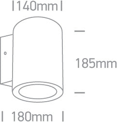 Outdoor Wall Cylinders High Power