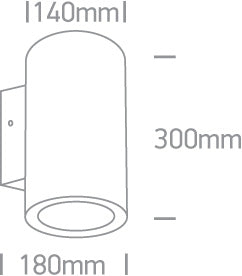 Outdoor Wall Cylinders High Power