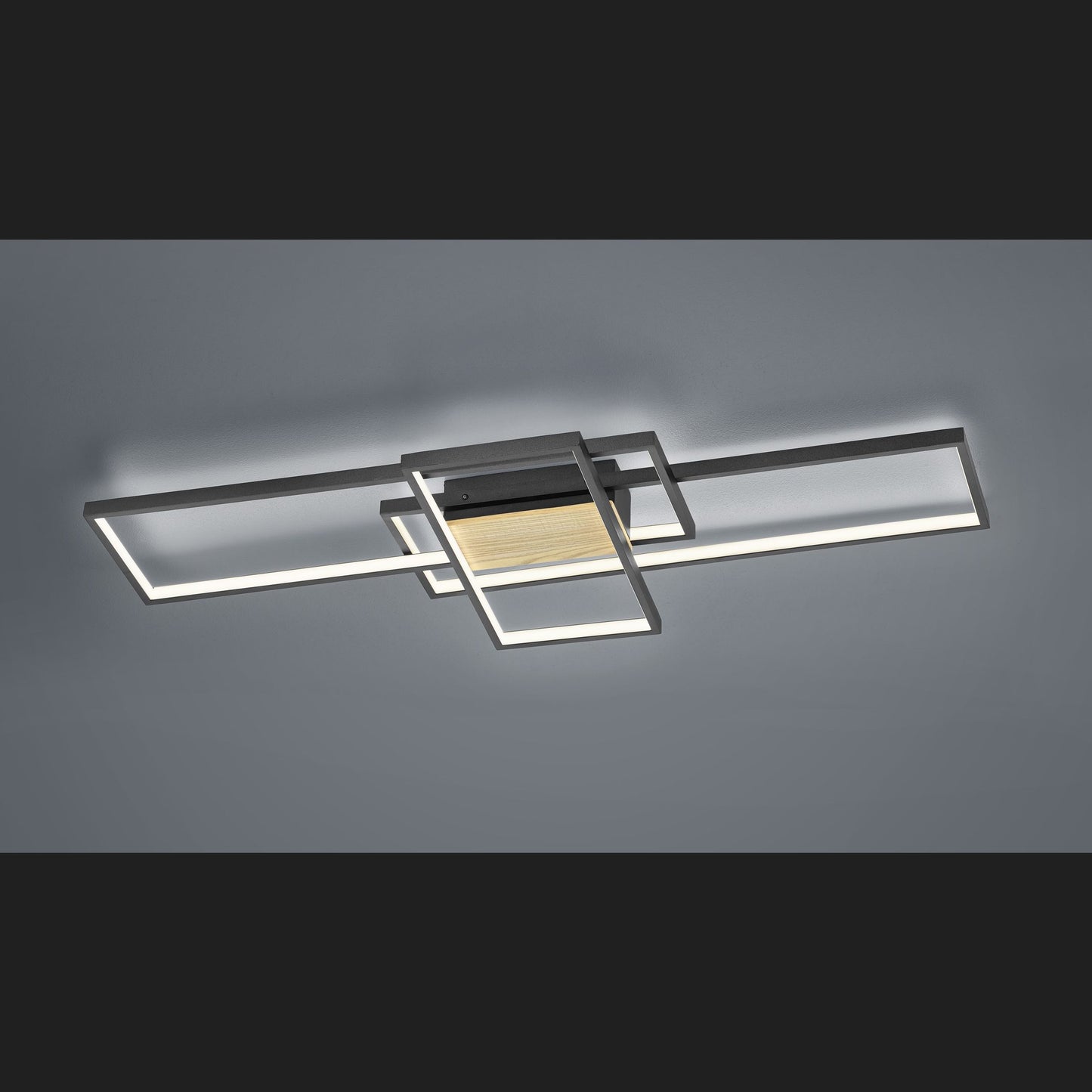 Tucson - Ceiling lamp - Black Matt - Trio