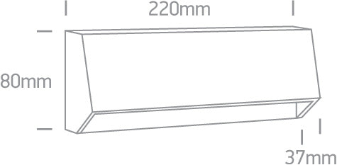 Down Illumination Wall Lights ABS + PC