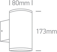 The GU10 Outdoor Wall Lights Die cast