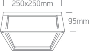 Outdoor E27 Square Die cast